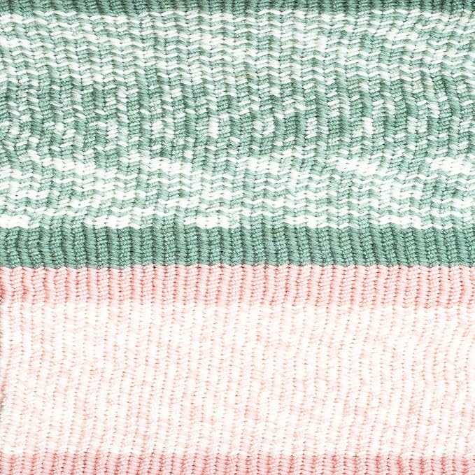 Lion Brand Yarn Wool Ease Fair Isle, Yarn for Knitting, Sage/Pink Salt, 1 Pack