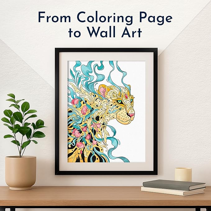 RYVE Coloring Book for Adults Relaxation - Unwind and Relax with 33 Stunning Designs - Mindfulness and Stress Relief Color Book for Adults, Adult Coloring Book for Women, Easy, Calming, Relaxing