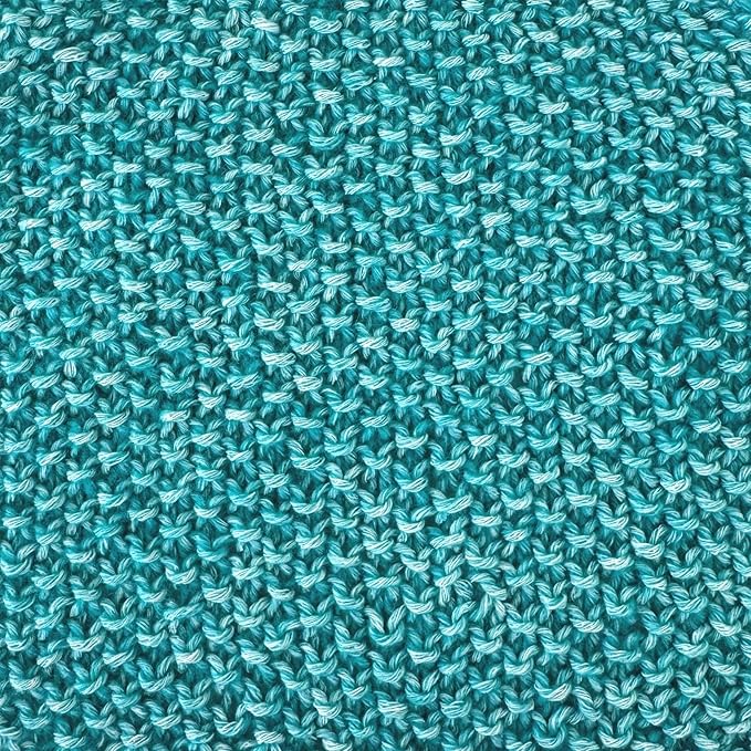 Cotton to The Core Cotton Yarn for Crocheting, 6-Pack (852 Yds / 300G), Free Patterns, Beginners Friendly - Soft Baby Yarn for Knitting - 3 DK Light Worsted Weight - Cyan Blue
