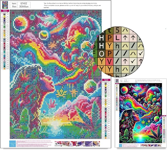 askkqtx Starry Rainbow Diamond Art Kits for Adults, Starry Sky Diamond Painting Kits, DIY 5D Round Full Drill Crystal Rhinestone Gem Art Craft Kits for Home Wall Decor 12X16 Inch
