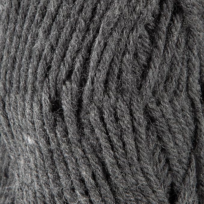 Sensy Roving Yarn, 3.5 oz, 132 Yards, Gauge 5 Bulky (Dark Gray Heather)