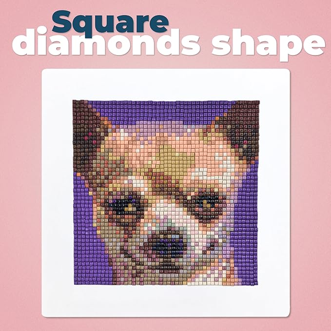 LuwoArte 12 Pack Diamond Painting Kits for Adults – Featuring Funny Meme Dogs Designs – Full Drill DIY Paint Gem Art for Adults – Brilliant 5D Diamond Painting Kit – Relaxing Craft for Home Wall Décor