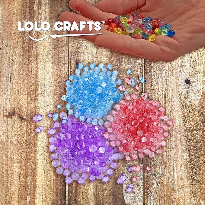 Fish Bowl Beads Fishbowl Slime – 14 Pack Vase Filler Beads 0.28 inch Plastic Slushy Fish Balls Crunchy Fishballs Kit for DIY Homemade Arts Crafts Decoration