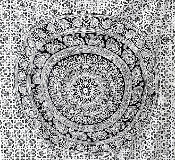 popular handicrafts wall hanging tapestry for bedroom hippie mandala bohemian tapestry floral design indian magical thinking tapestries dorm decor 30 x 40 inch