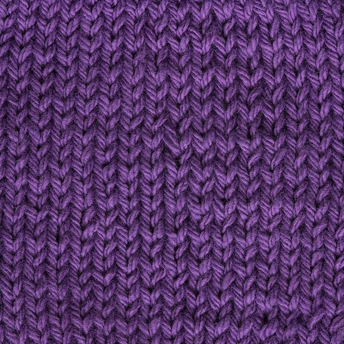 Lily Sugar 'N Cream The Original Solid Yarn, 2.5oz, Medium 4 Gauge, 100% Cotton - Purple - Machine Wash & Dry (Pack of 2)