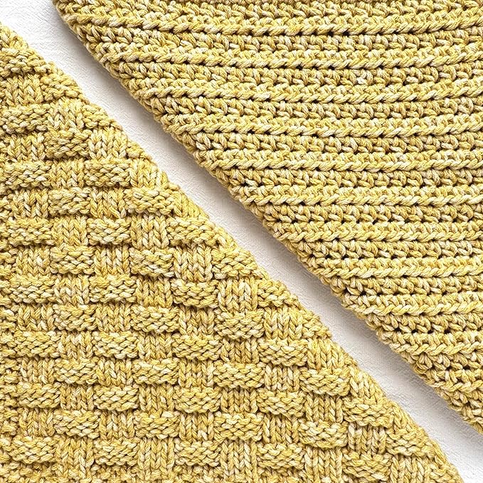 Cotton Bliss Soft Cotton Blend Yarn for Crocheting, 4-Pack (640Yds / 400G), Free Patterns, Beginners Friendly - #4 Medium Worsted Weight Yarn for Baby Blanket - Golden Wheat