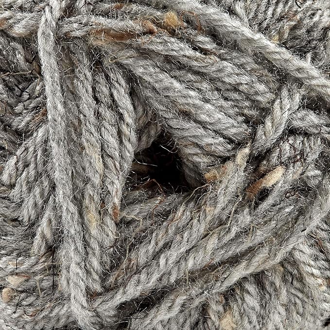 (1 Skein) Lion Brand Yarn Vanna's Choice Yarn, Grey Marble (Pack of 2)