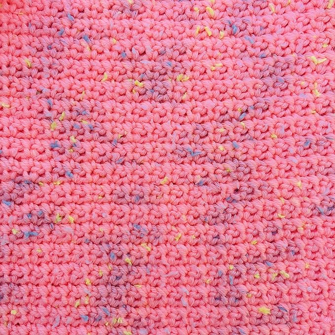 Tweed Twinkles Soft Baby Yarn for Crocheting, 8-Pack (696Yds / 400G), Free Patterns - Acrylic Baby Blanket Knitting Yarn with Flecks - Size 3 DK Light Worsted Weight - Pastel Peach