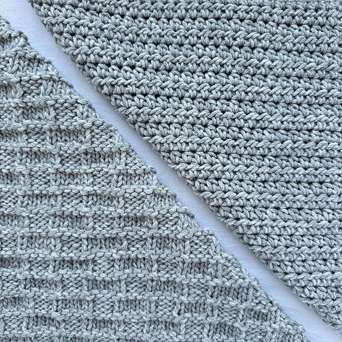 Cotton Bliss Soft Cotton Blend Yarn for Crocheting, 4-Pack (640Yds / 400G), Free Patterns, Beginners Friendly - #4 Medium Worsted Weight Yarn for Baby Blanket - Smokey Cypress