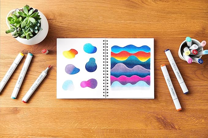 Copic Wire-Bound Sketchbook S, 5" x 7", Premium Bond Paper (157gsm), 30 Sheets, White