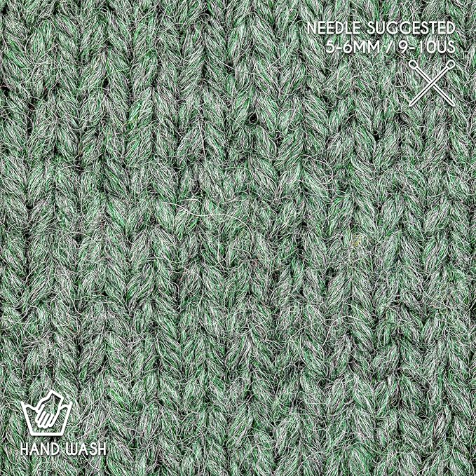 Bulky Set (6 x 1.75 oz) Super Soft Baby Alpaca Knitting Yarn Emerald 328 Yards